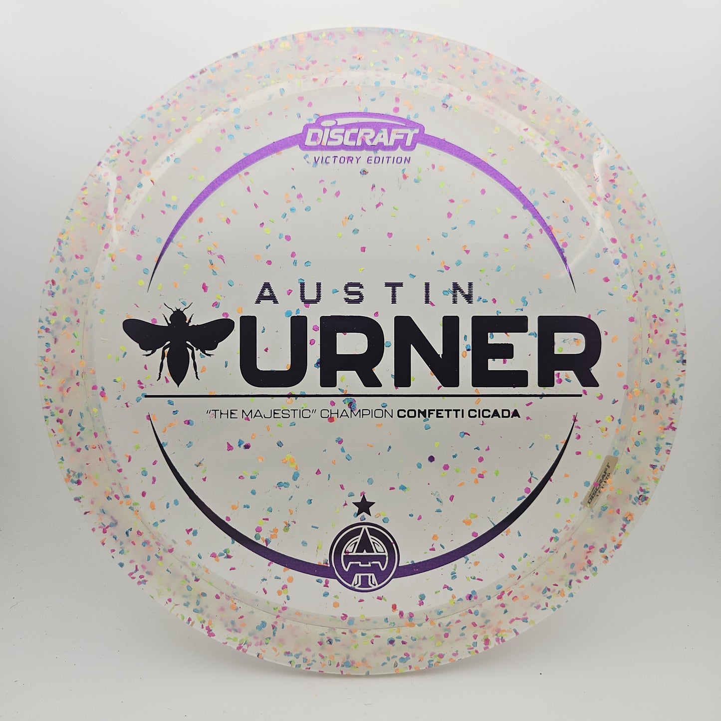 #14477 175-176g Clear, Austin Turner The Majestic Champion Z Confetti Cicada