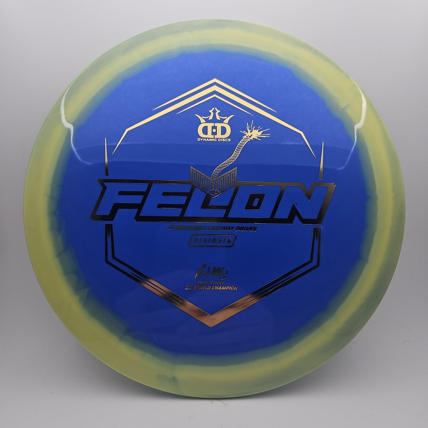 #8302 174g Blue / Yellow Supreme Orbit Felon