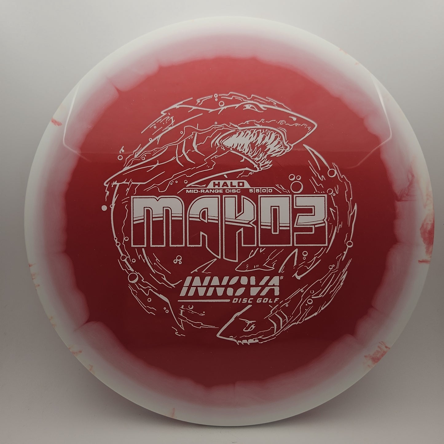#11462 176g Red / White Halo Star Mako3