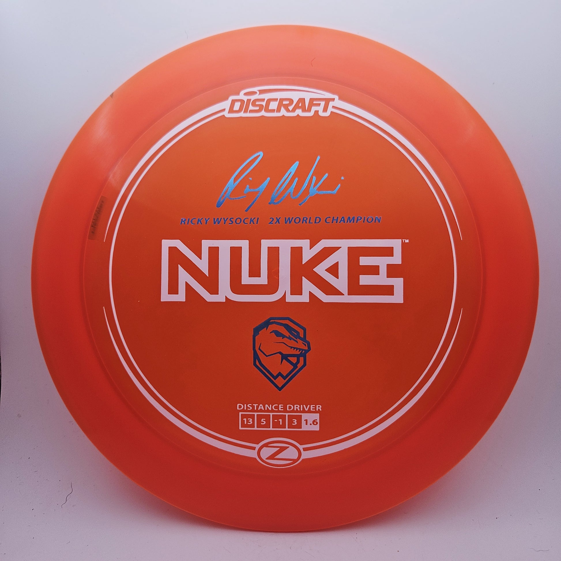 #13148 173-174g Orange, Ricky Wysocki Signature Series Ricky Z Nuke
