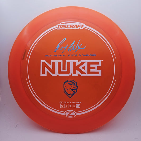 #13148 173-174g Orange, Ricky Wysocki Signature Series Ricky Z Nuke