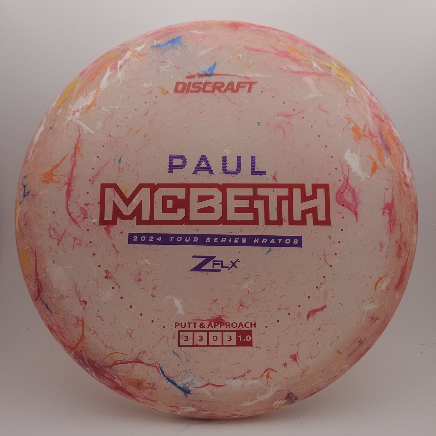 #6493 173-174g Pink, Paul McBeth Tour Series Jawbreaker Z Flx Kratos