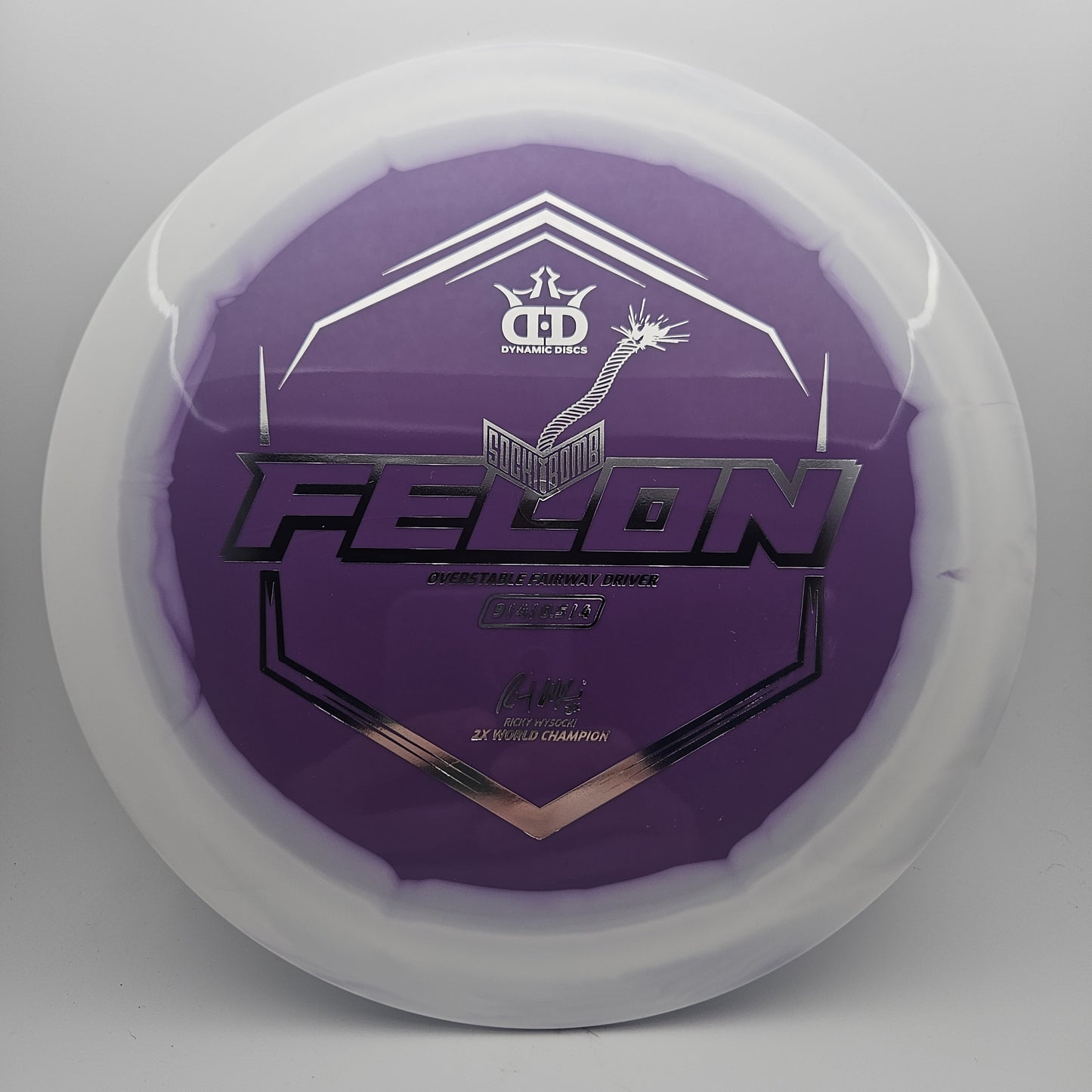 #8301 173g Purple / White Supreme Orbit Felon