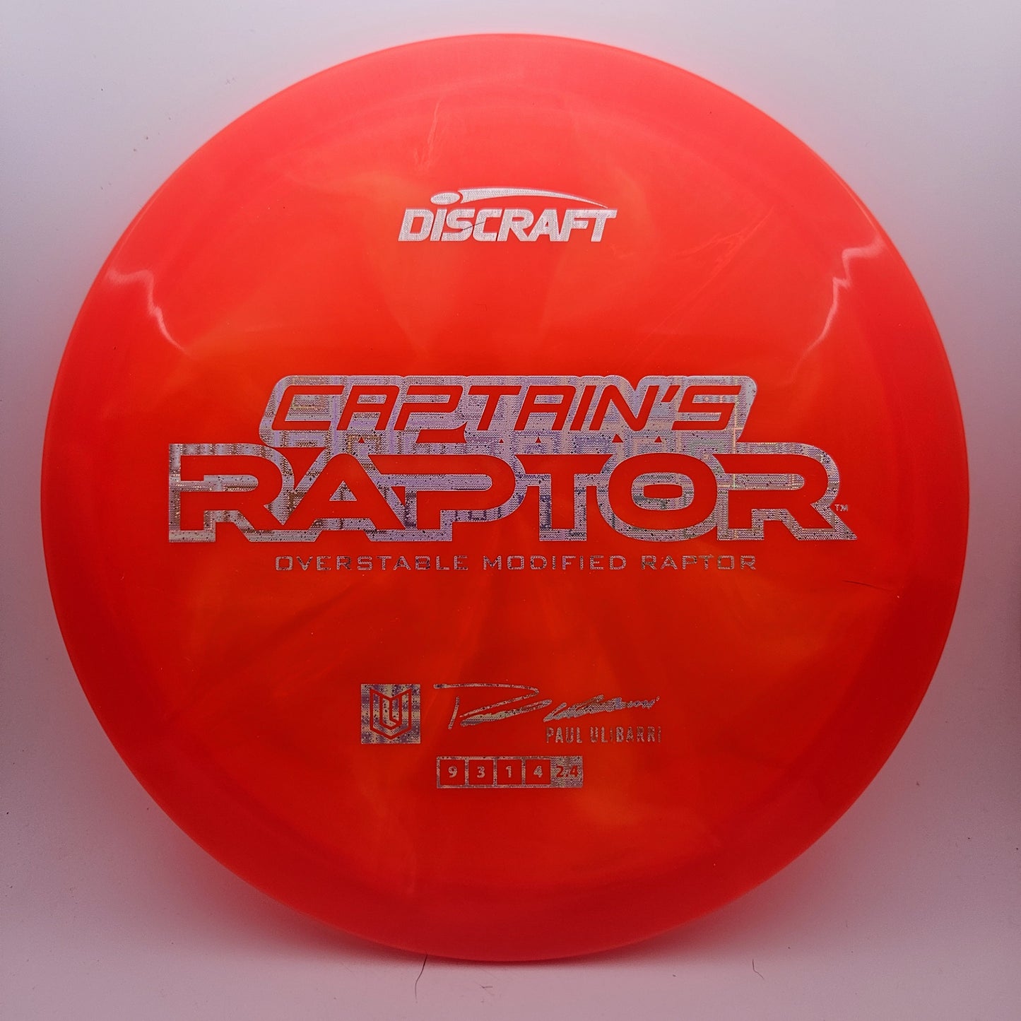 #11952 173-174g Red, Paul Ulibarri Z Swirl Captain's Raptor