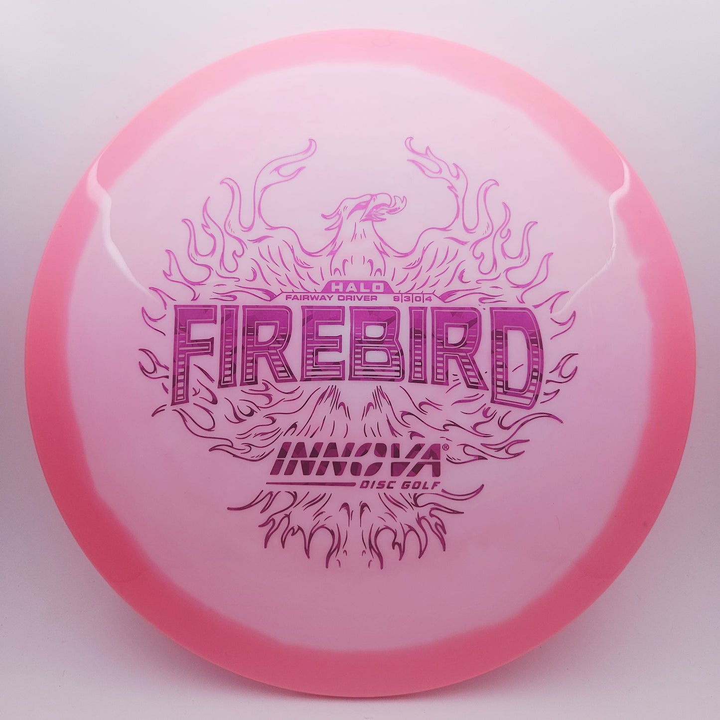 #17323 171g White / Pink Halo Star Firebird