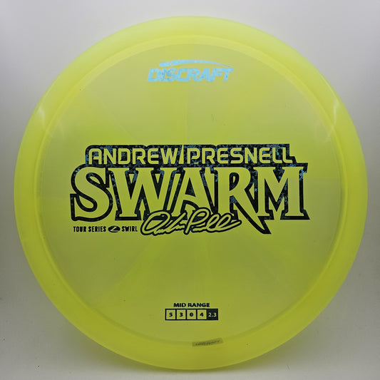 #12843 177+g Yellow, Andrew Presnell Tour Series 2025 Z Swirl Swarm