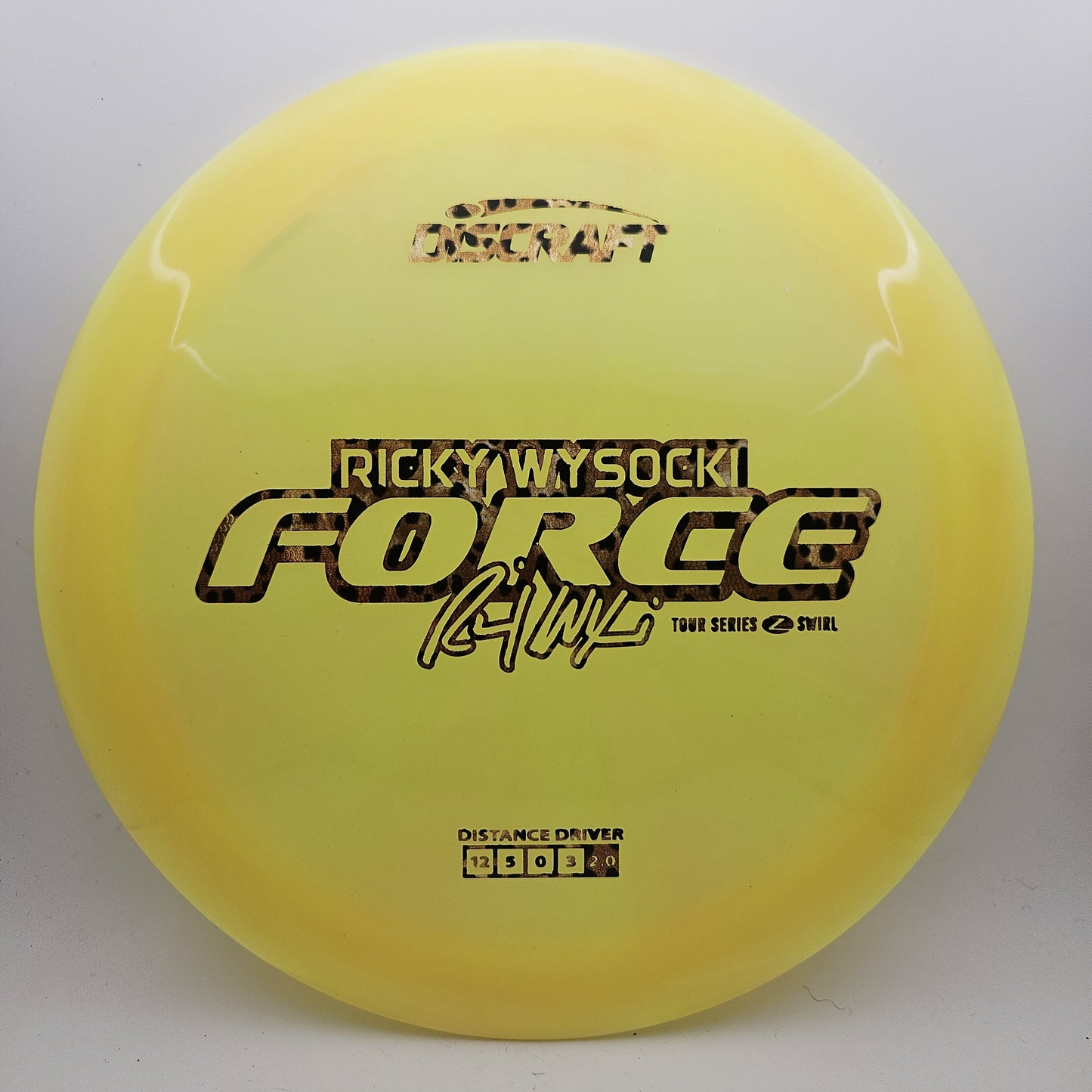 #13121 173-174g Yellow, Ricky Wysocki Tour Series 2025 Z Swirl Force