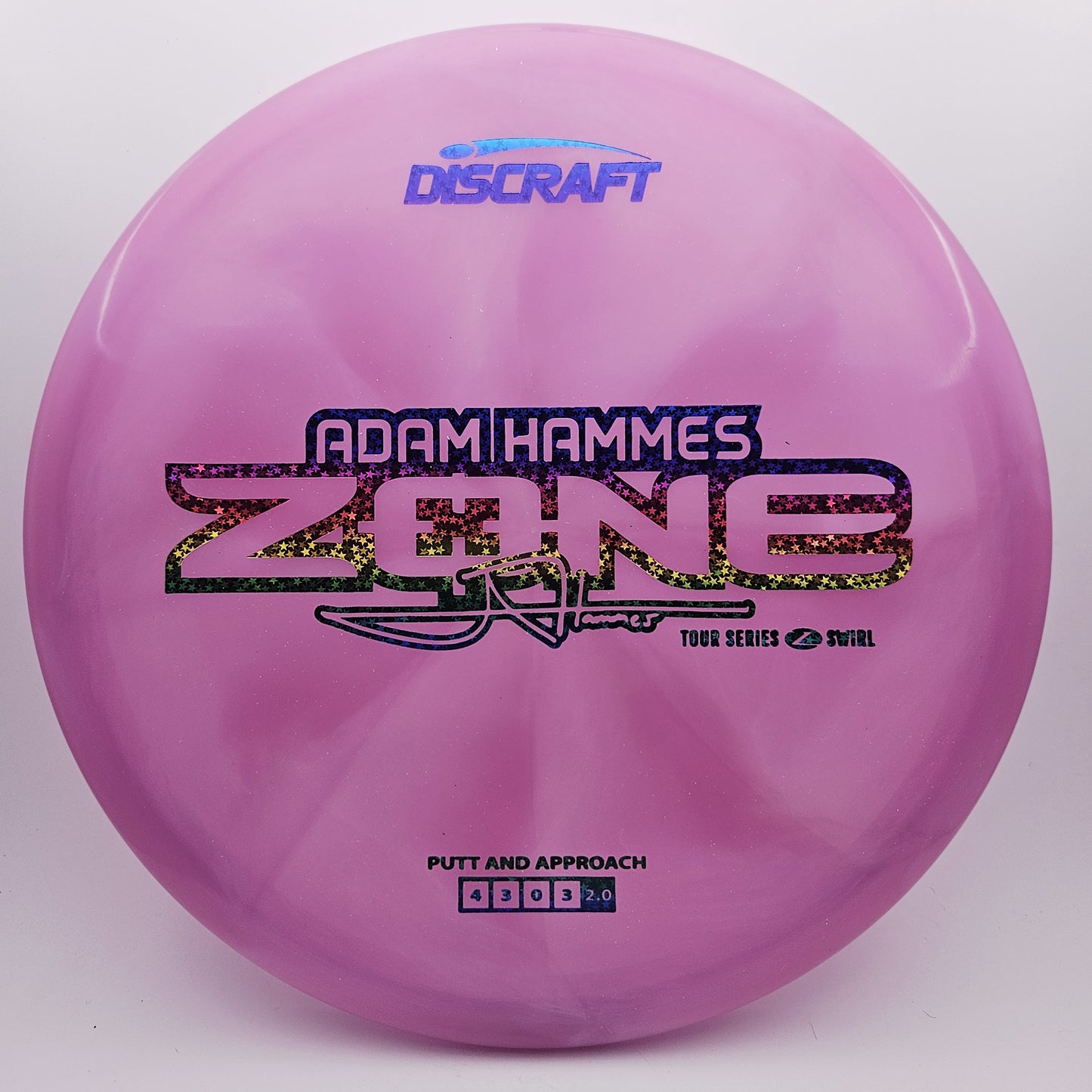 #12821 173-174g Pink, Adam Hammes Tour Series 2025 Z Swirl Zone