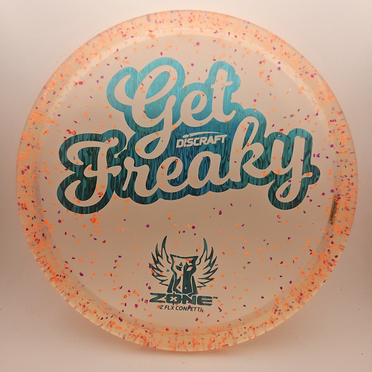 #12019 173-174g Peach, Blue Oil Foil, Get Freaky Z Flx Confetti Zone
