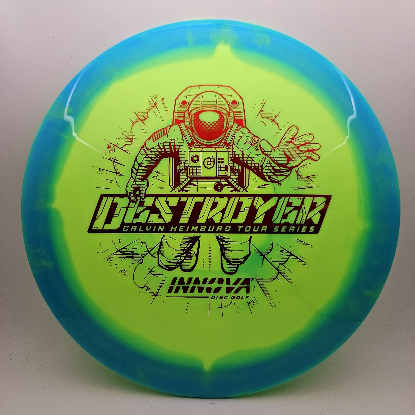 #12063 173-175g Teal / Green, Red Foil, Calvin Heimburg Tour Series Halo Star Destroyer - Calvin Heimburg Tour Series