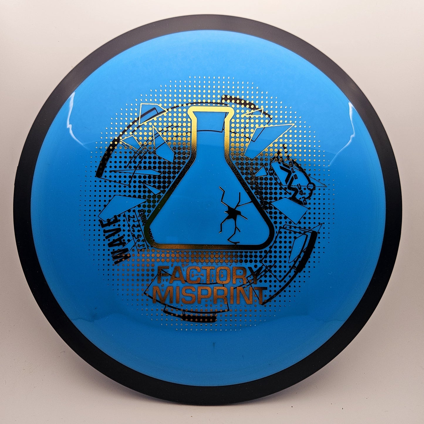 #12229 168g Blue, Misprint Neutron Wave - Misprint