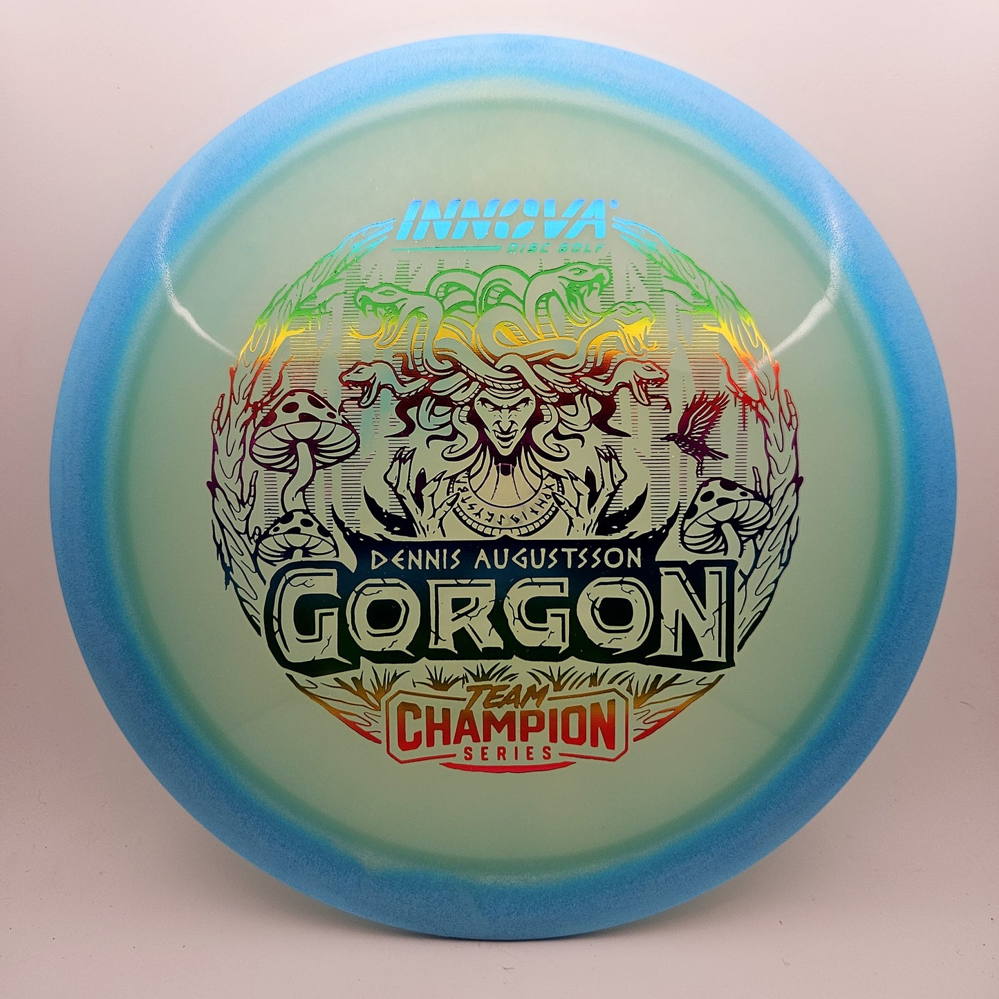 #10683 173-175g Blue, Dennis Augustsson Team Series Proto Glow Halo Champion Gorgon