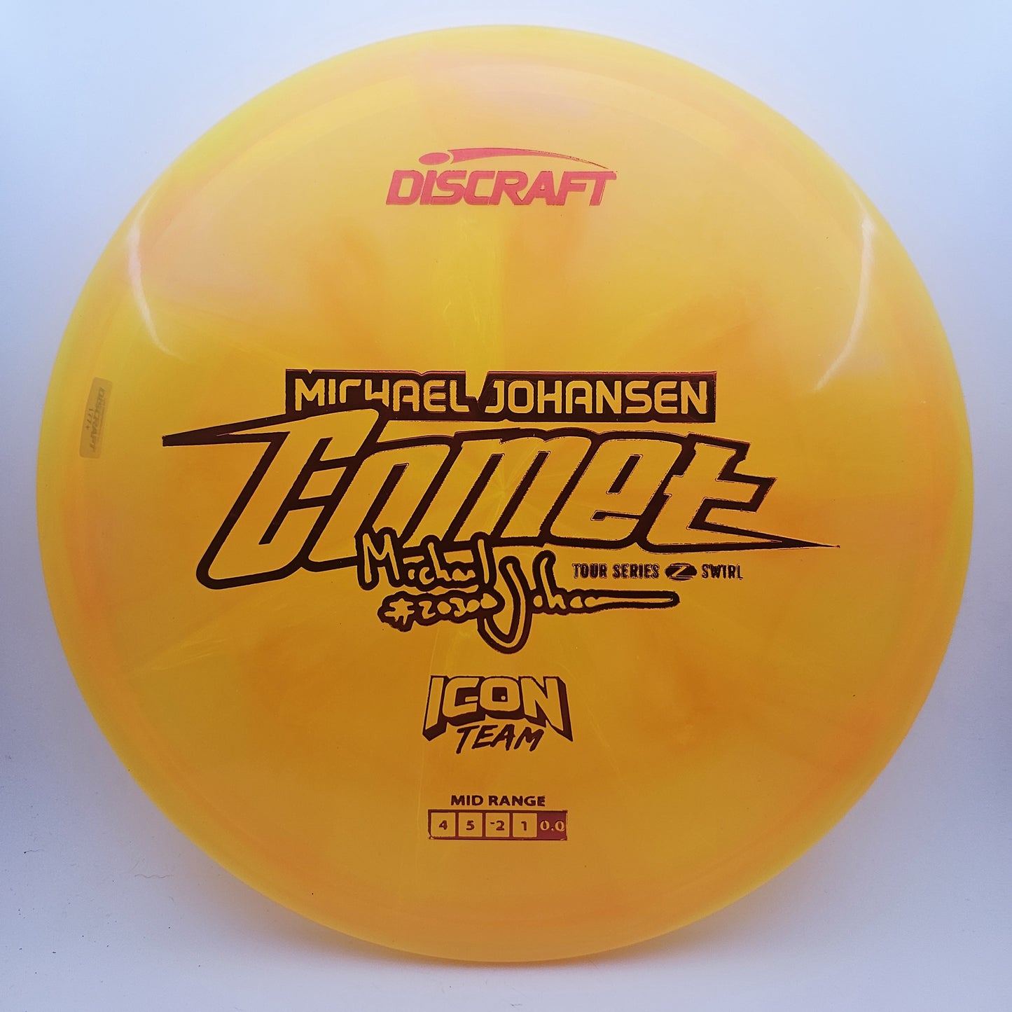 #14457 177+g Orange, Michael Johansen Icon Series Z Swirl Comet
