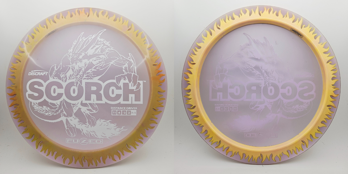 #14405 170-172g Clear / Yellow, Flames FuZed Scorch