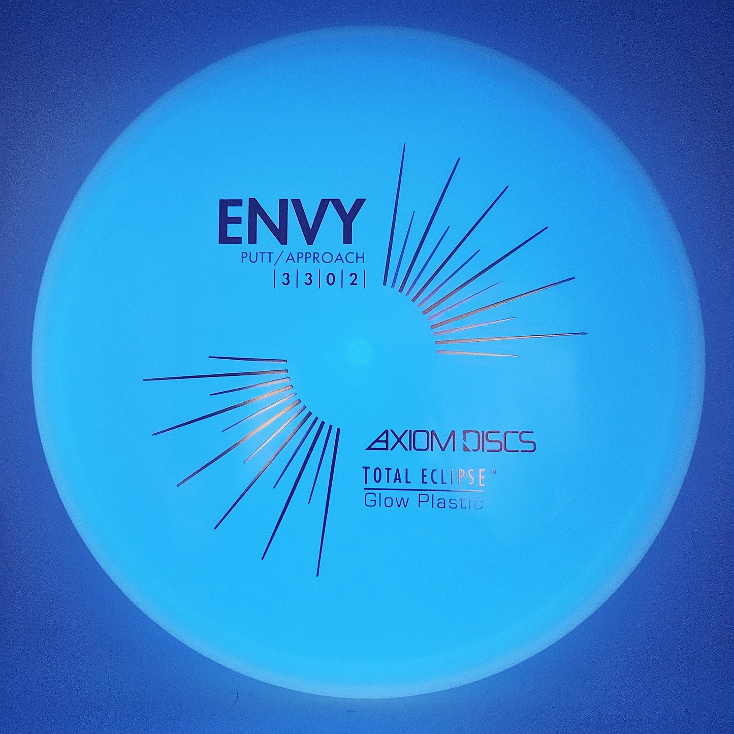 #12942 174g Blue Plate / Aqua Rim Total Eclipse Envy