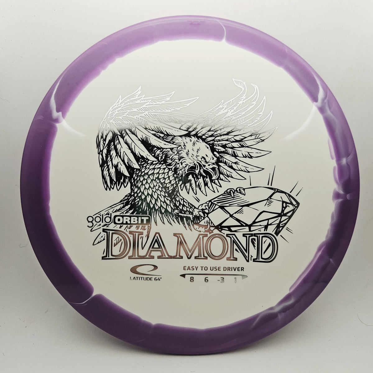 #20832 155g Purple Gold Orbit Diamond