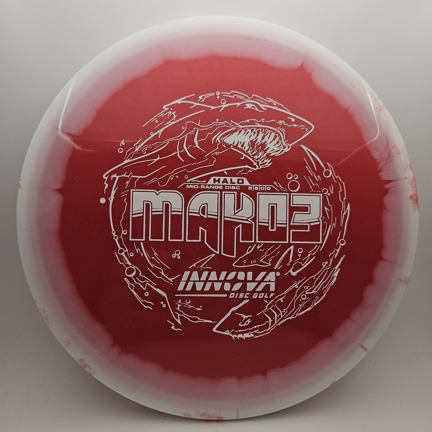 #9995 177g Red / White Halo Star Mako3
