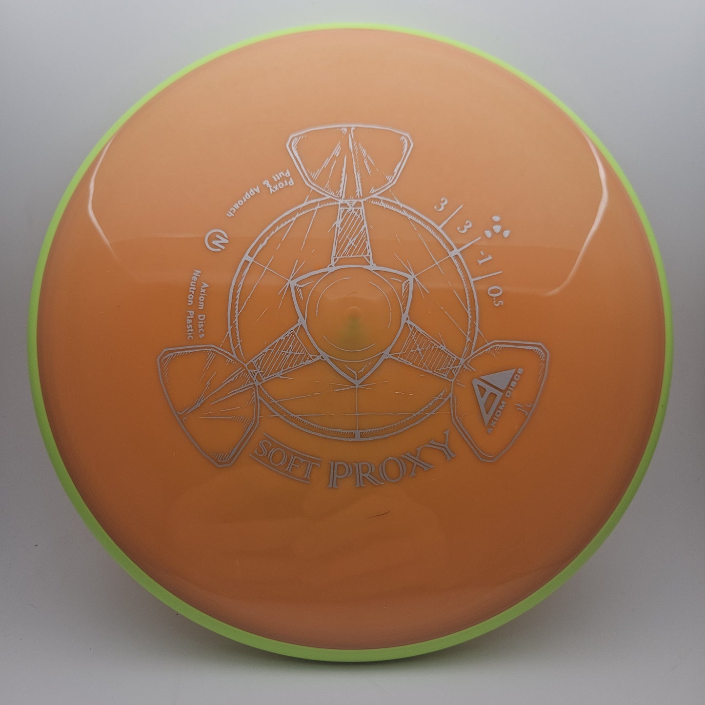 #7846 174g Orange / Lime Neutron Soft Proxy