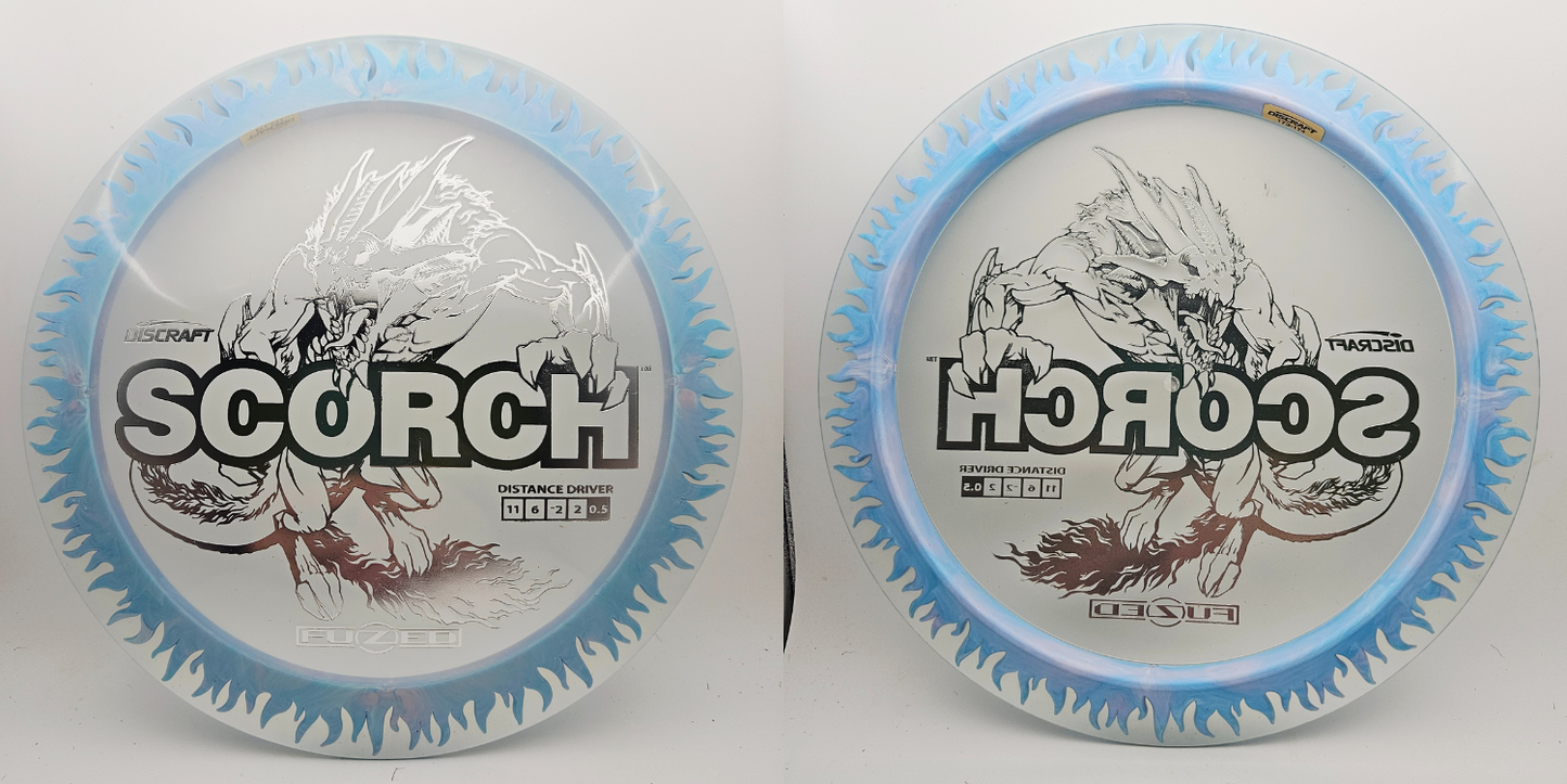 #14412 173-174g Clear / Blue, Flames FuZed Scorch