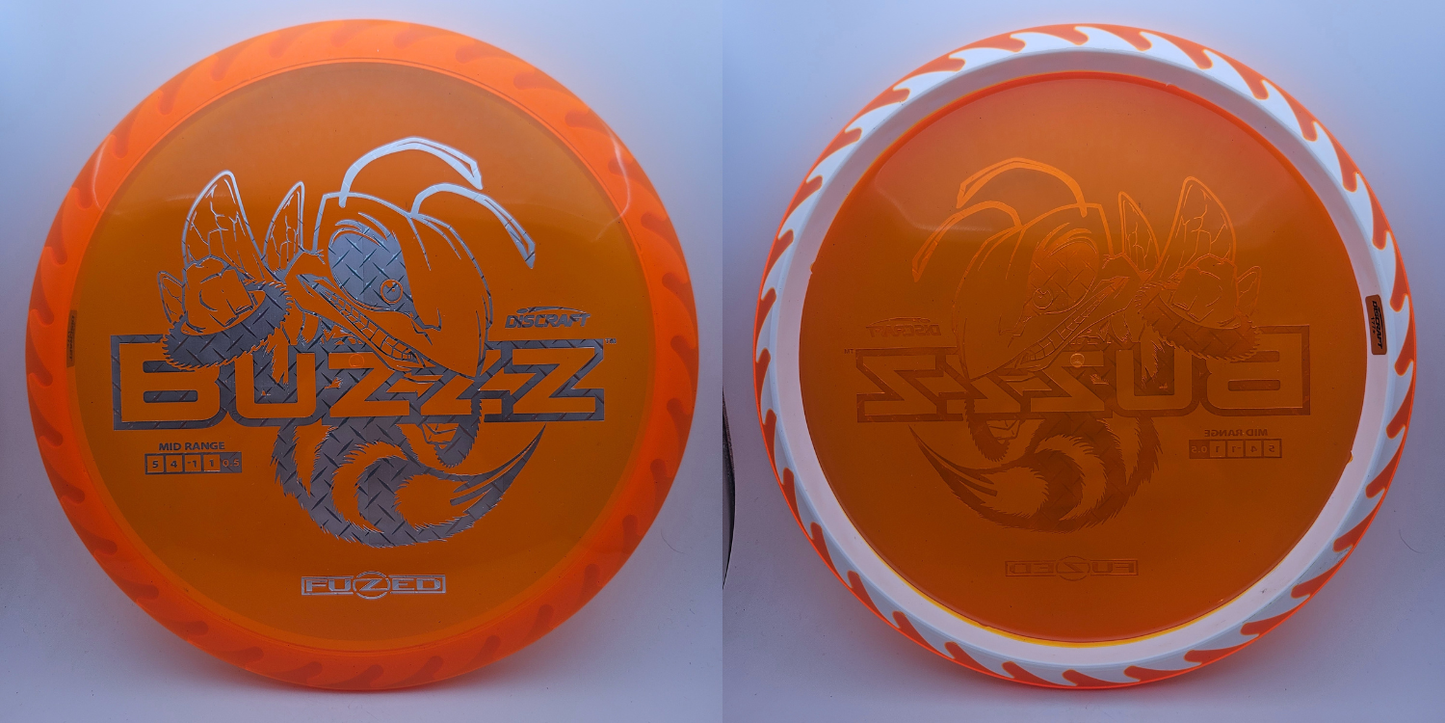 #11210 177+g Orange / White, Metal Foil, Buzzzsaw Fuzed Buzzz