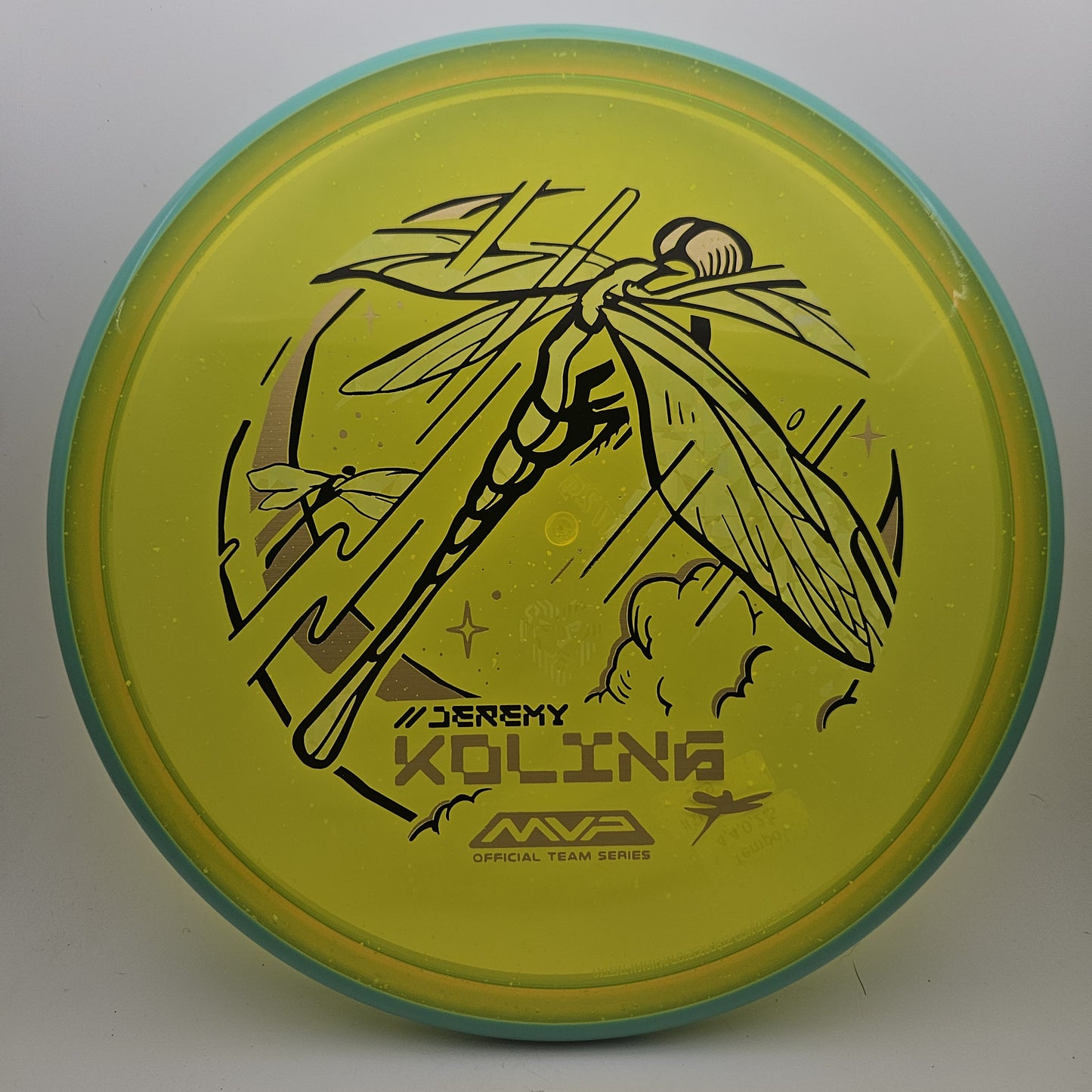 #10787 172g Yellow / Teal, Jeremy Koling Tour Series Particle Glow Proton Tempo - Jeremy Koling Tour Series