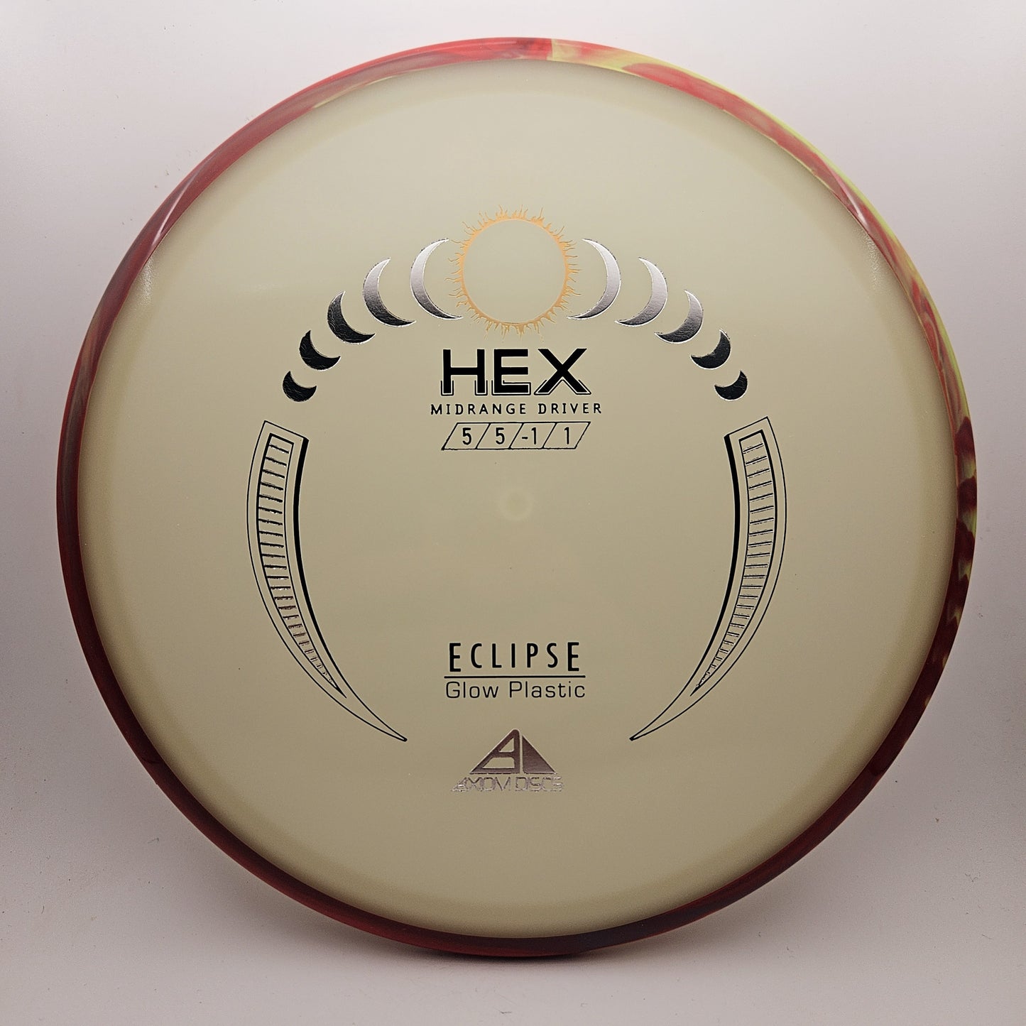 #12120 177g Glow / Red Swirl Eclipse Hex