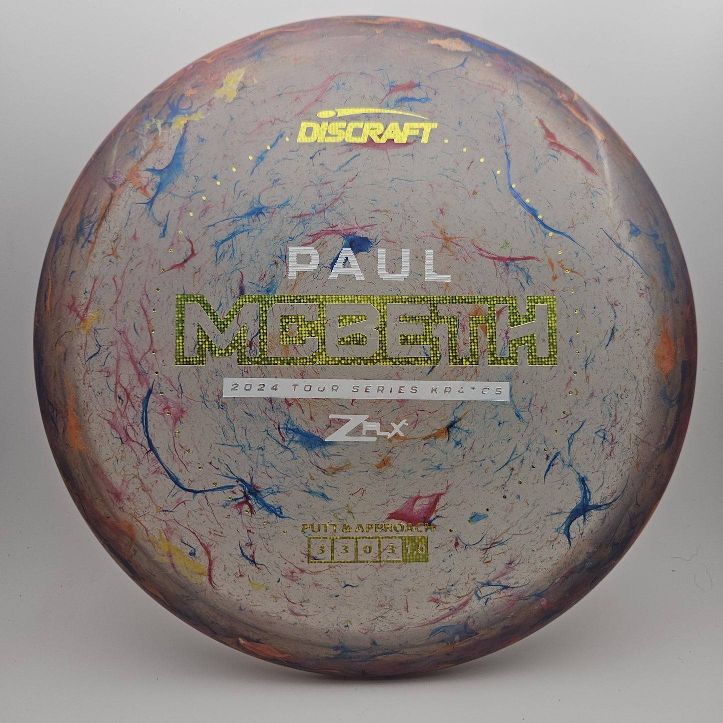 #6488 173-174g Purple, Paul McBeth Tour Series Jawbreaker Z Flx Kratos