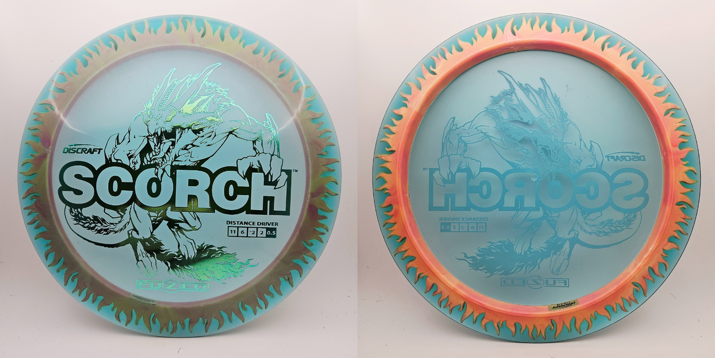 #14411 173-174g Blue / Orange, Flames FuZed Scorch