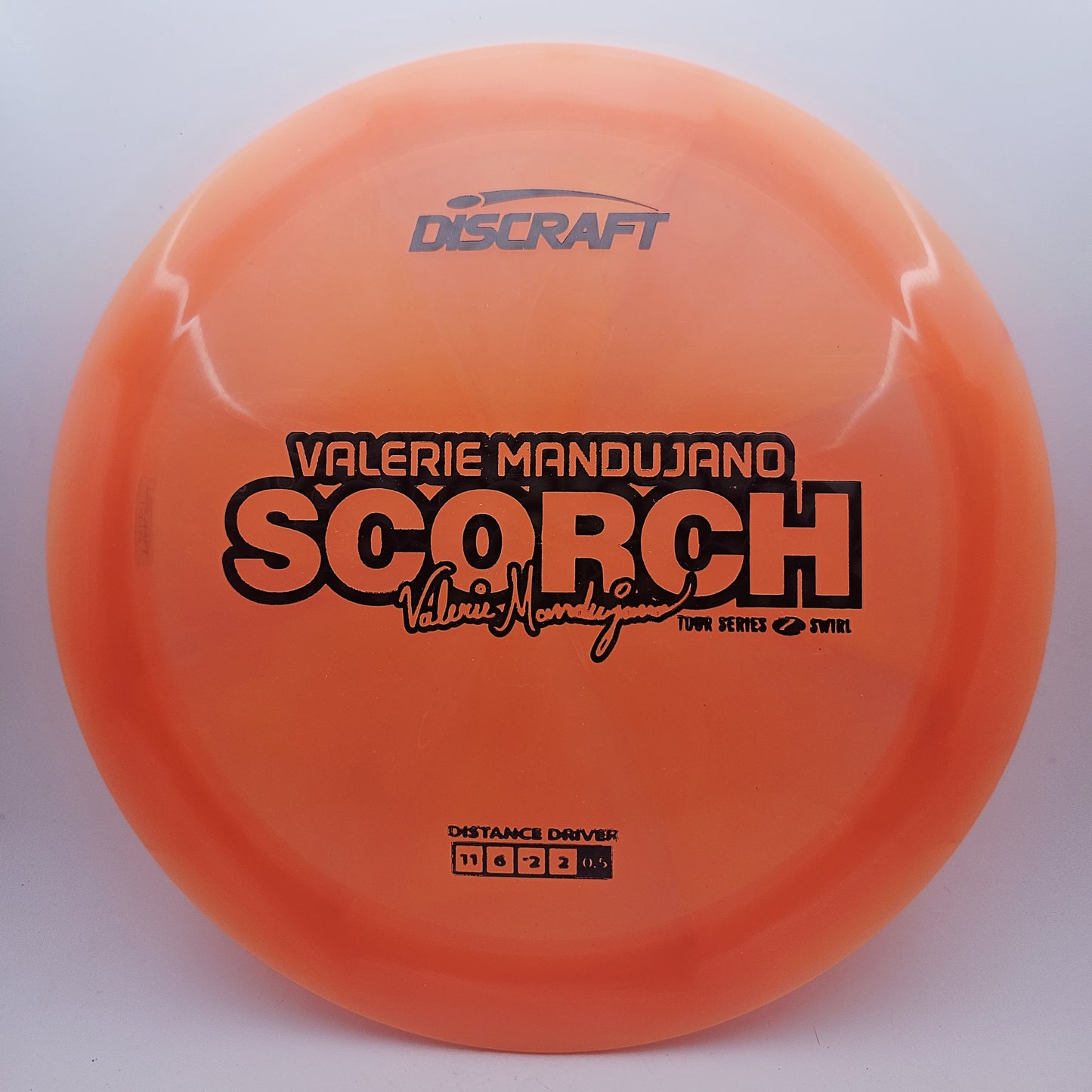 #12854 173-174g Orange, Valerie MandujanoTour Series 2025 Z Swirl Scorch