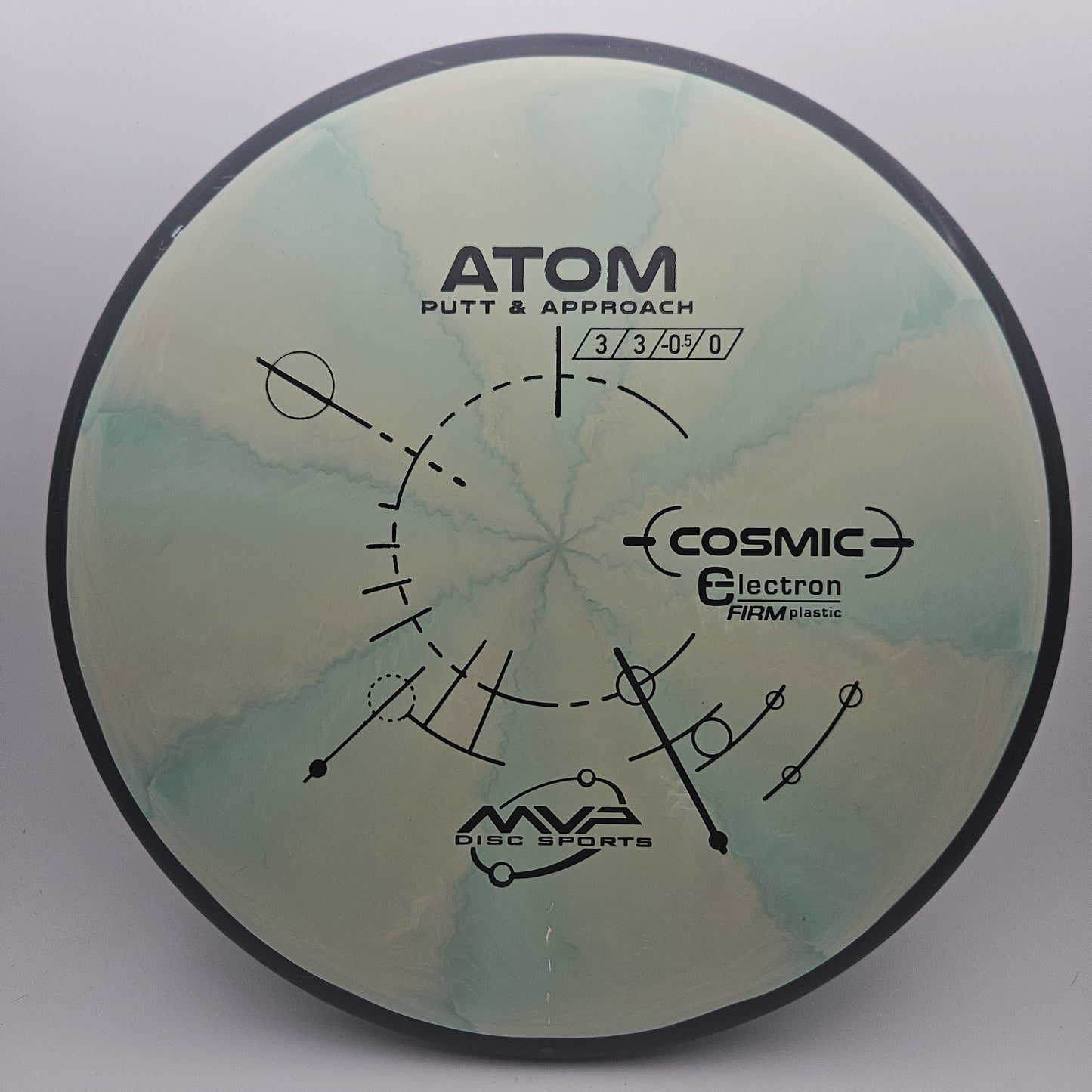 #10277 172g Green Cosmic Electron Firm Atom