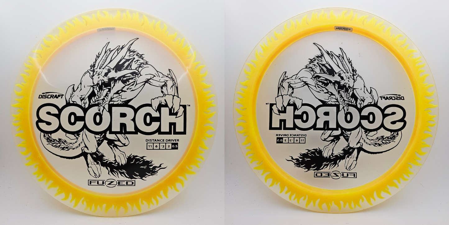 #14403 170-172g Clear / Yellow, Flames FuZed Scorch