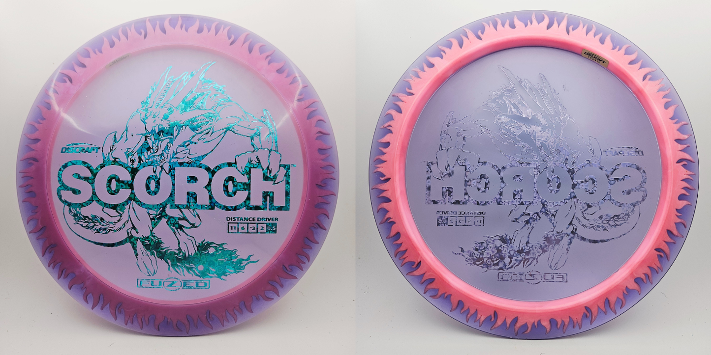 #14409 170-172g Purple / Pink, Flames FuZed Scorch