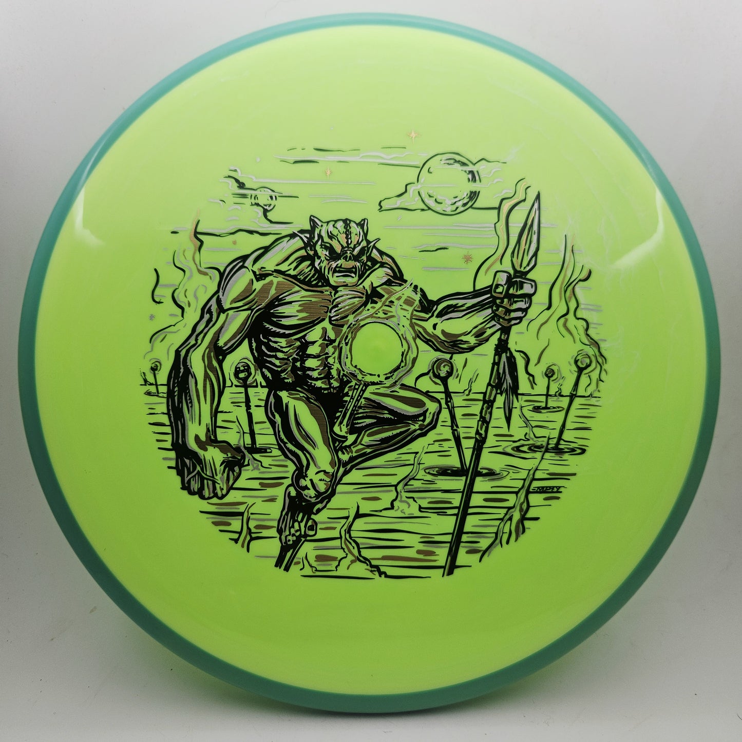 #20662 177g Dayglo / Teal, Night Watch DFX Neutron Hex - Night Watch