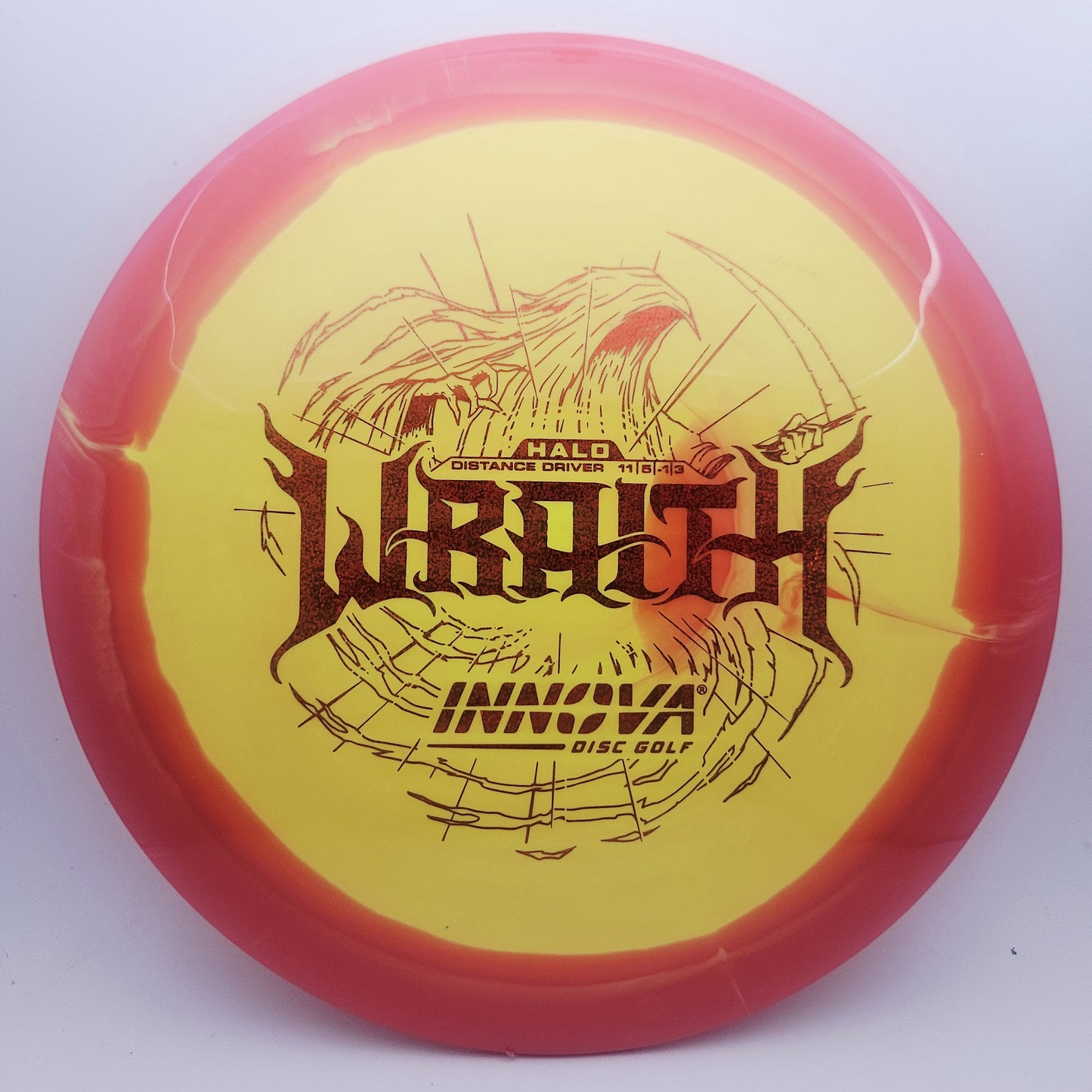 #18080 171g Yellow / Red Halo Star Wraith