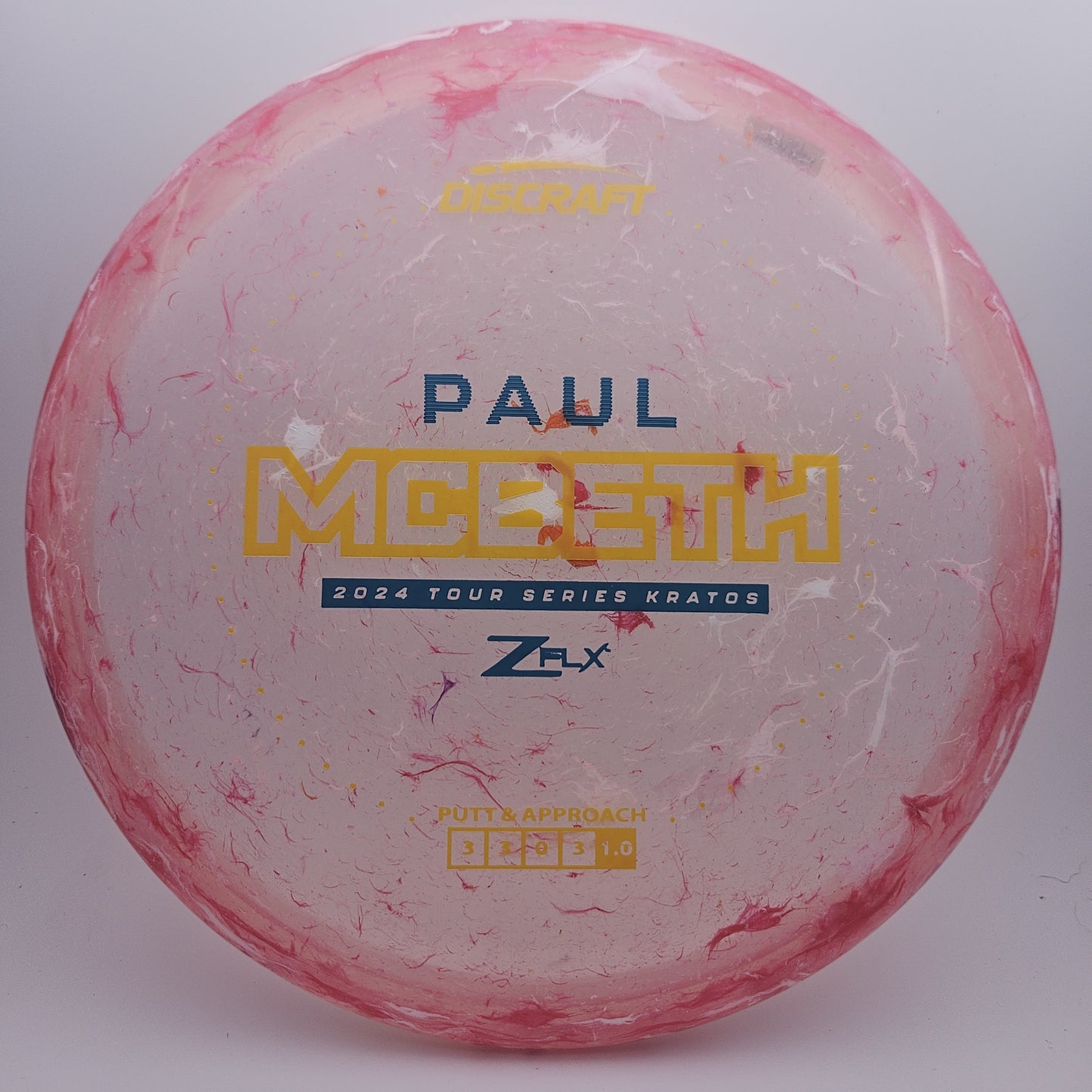 #6491 173-174g Pink, Paul McBeth Tour Series Jawbreaker Z Flx Kratos