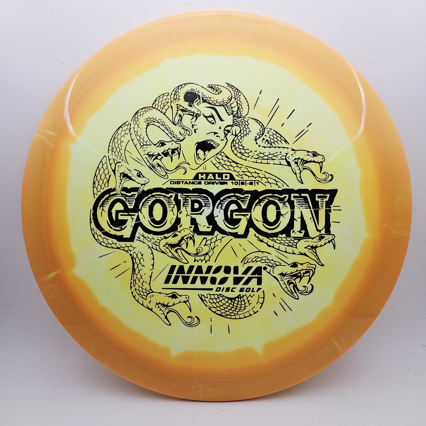 #14366 170g Yellow / Orange Halo Star Gorgon