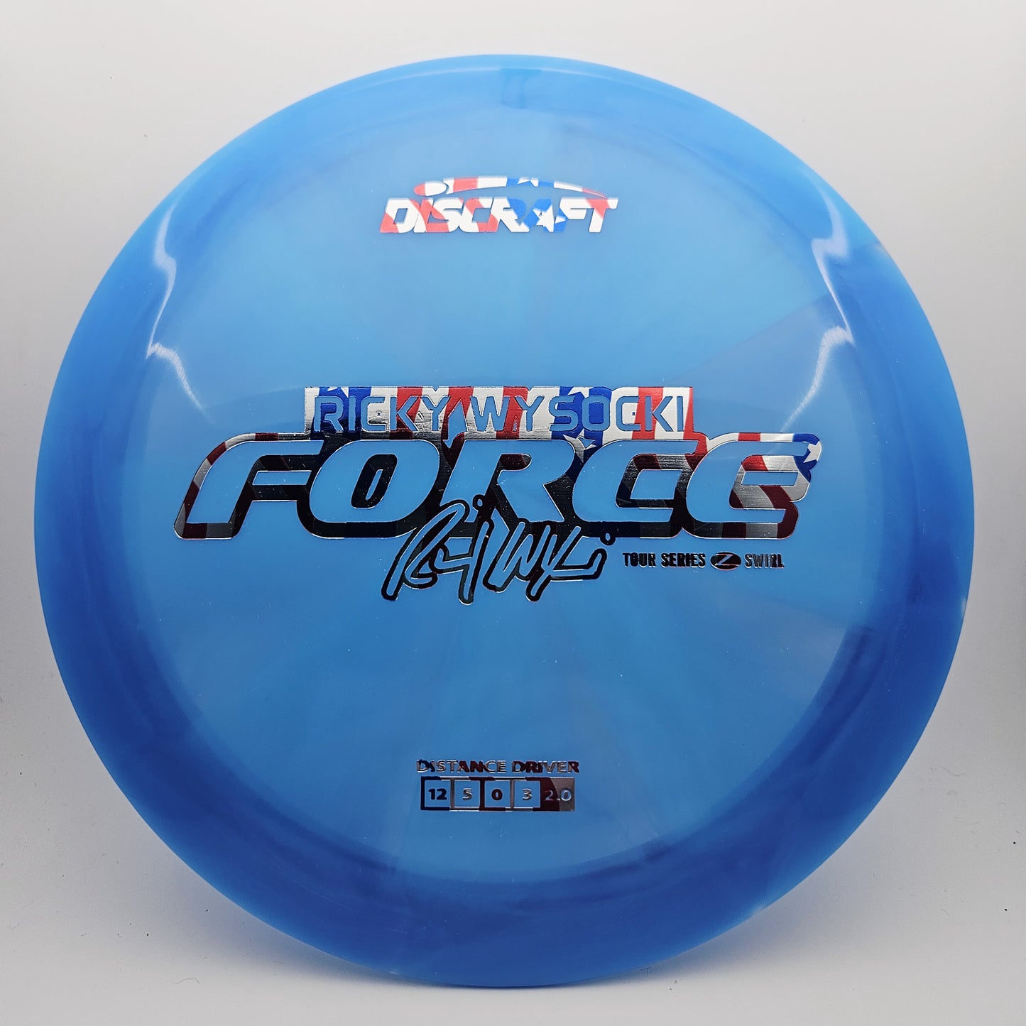 #13120 170-172g Blue, Ricky Wysocki Tour Series 2025 Z Swirl Force