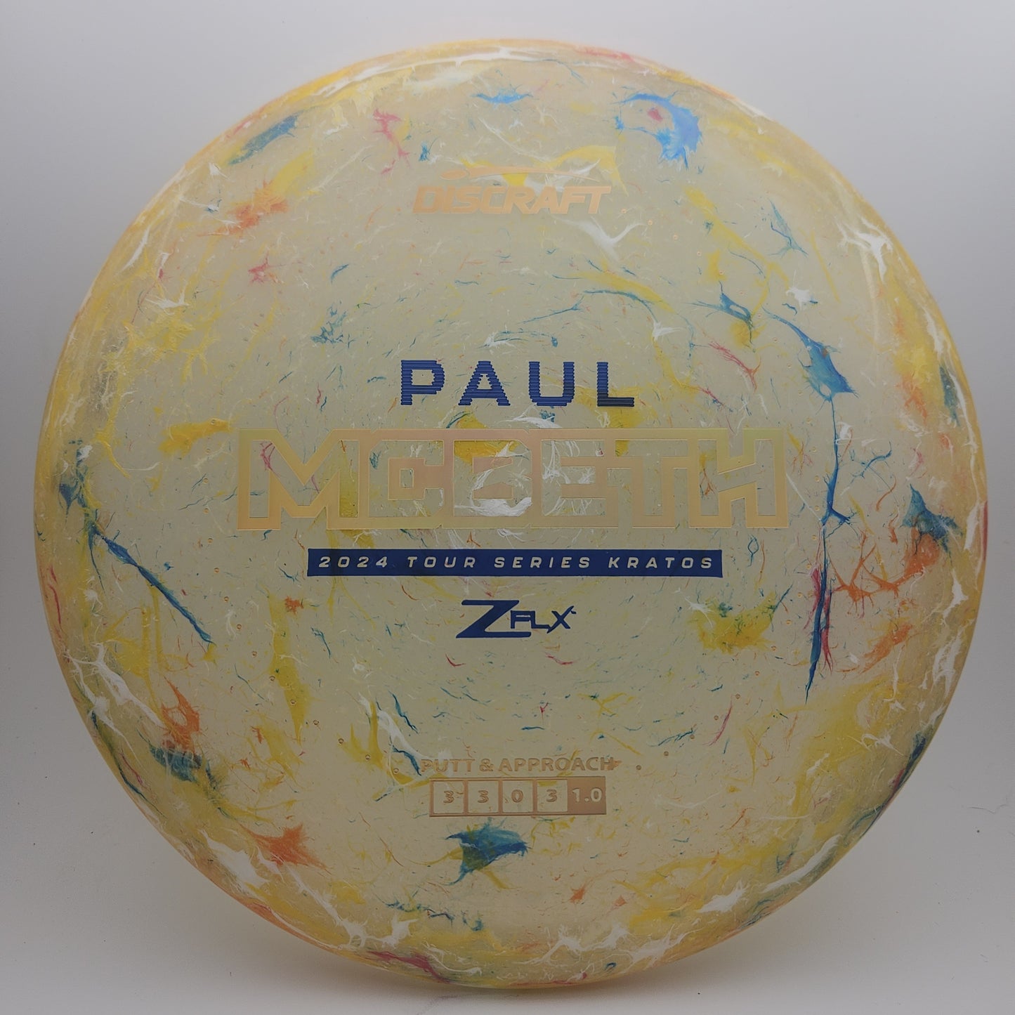 #6494 173-174g Orange, Paul McBeth Tour Series Jawbreaker Z Flx Kratos