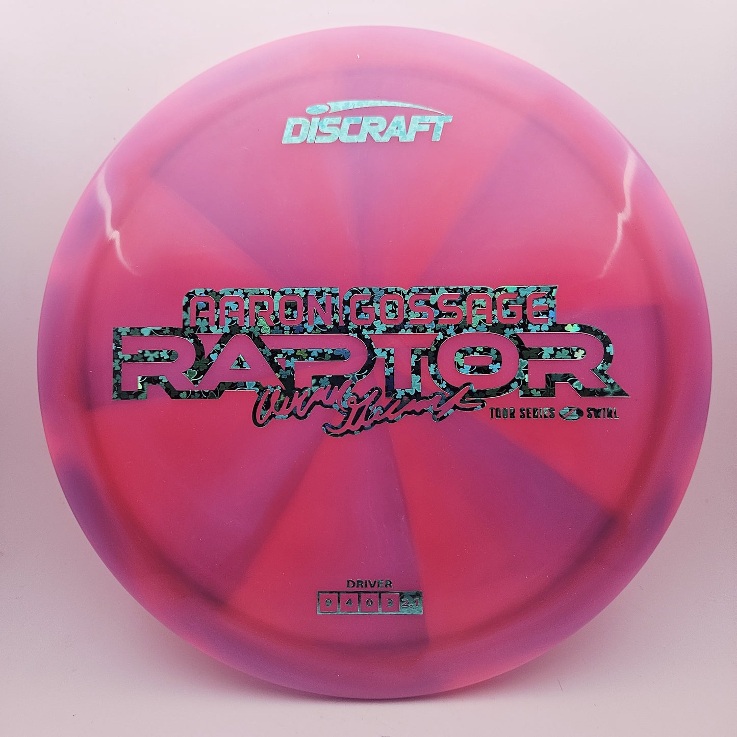 #12848 173-174g Pink, Aaron Gossage Tour Series 2025 Z Swirl Raptor