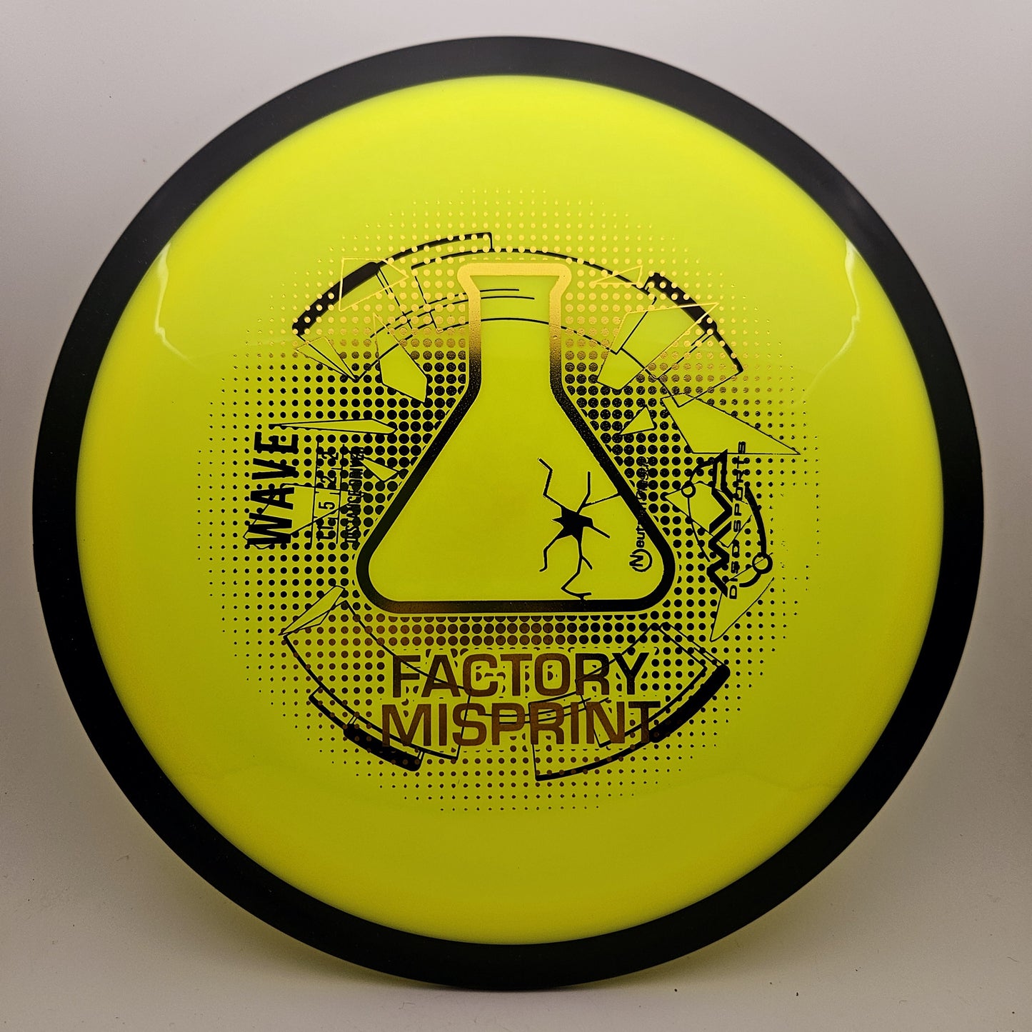 #12227 168g Yellow, Misprint Neutron Wave - Misprint