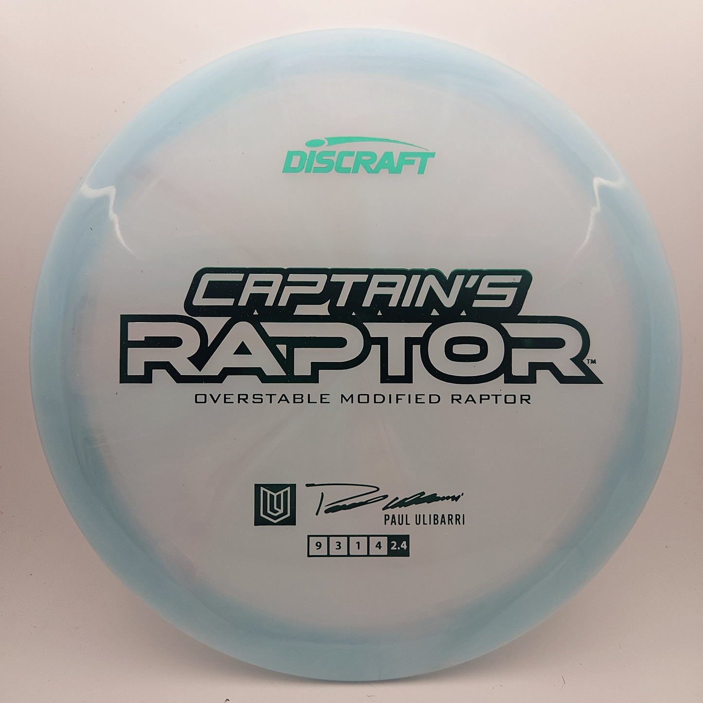 #11955 173-174g Blue, Paul Ulibarri Z Swirl Captain's Raptor