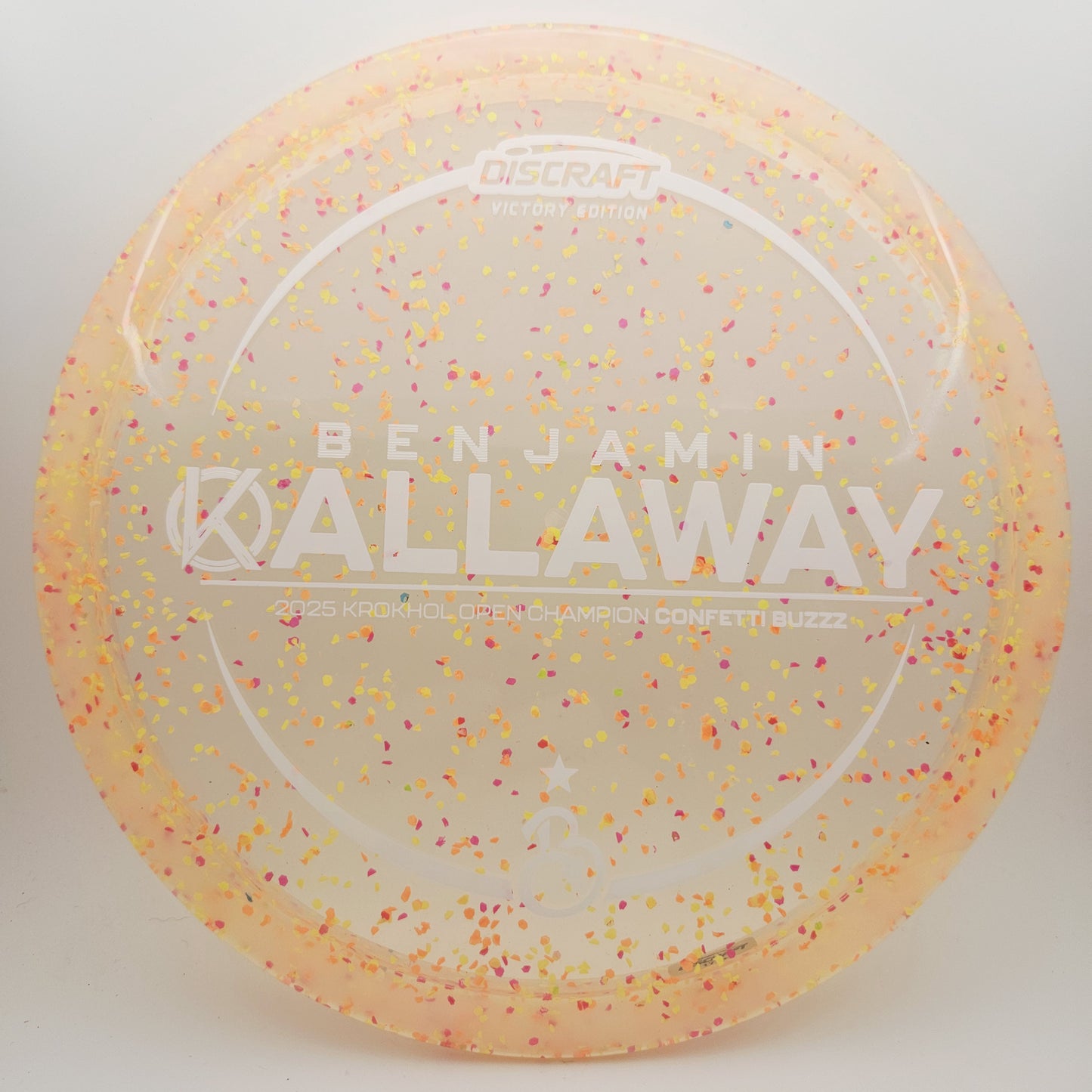 #14472 177+g Orange, Ben Callaway Krokhol Open Champion Z Confetti Buzzz