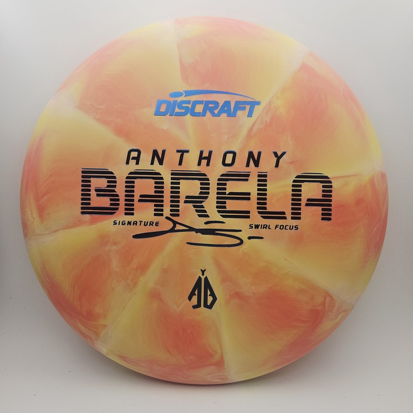 #14508 173-174g Orange, Anthony Barela Swirl CT Focus