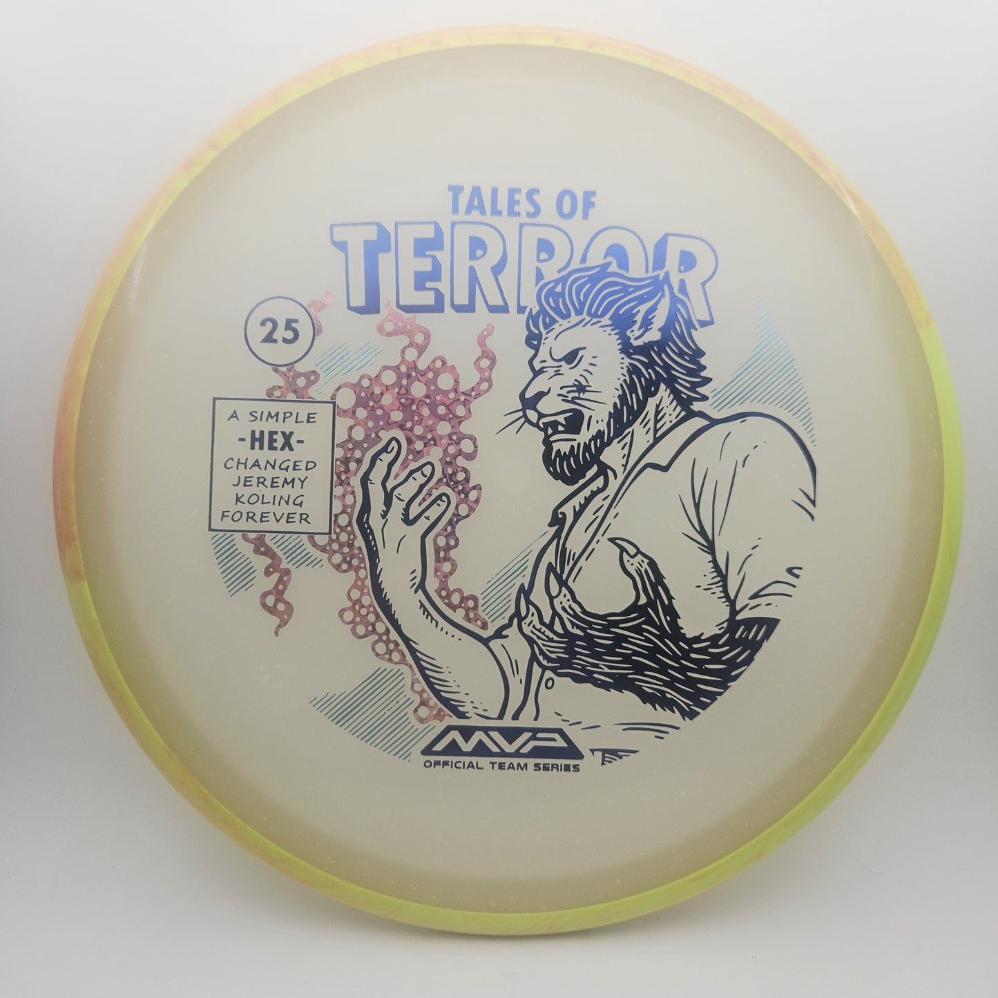 #15492 176g Orange / Blue Glow, Tales of Terror - Halloween 2025 - Jeremy Koling Particle Eclipse Hex