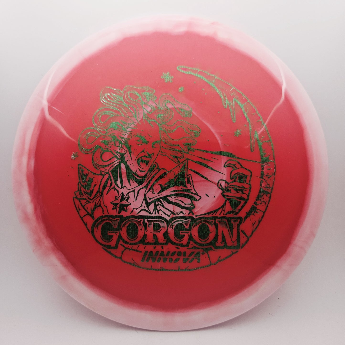 #16744 172g Red / White Halo Star Gorgon