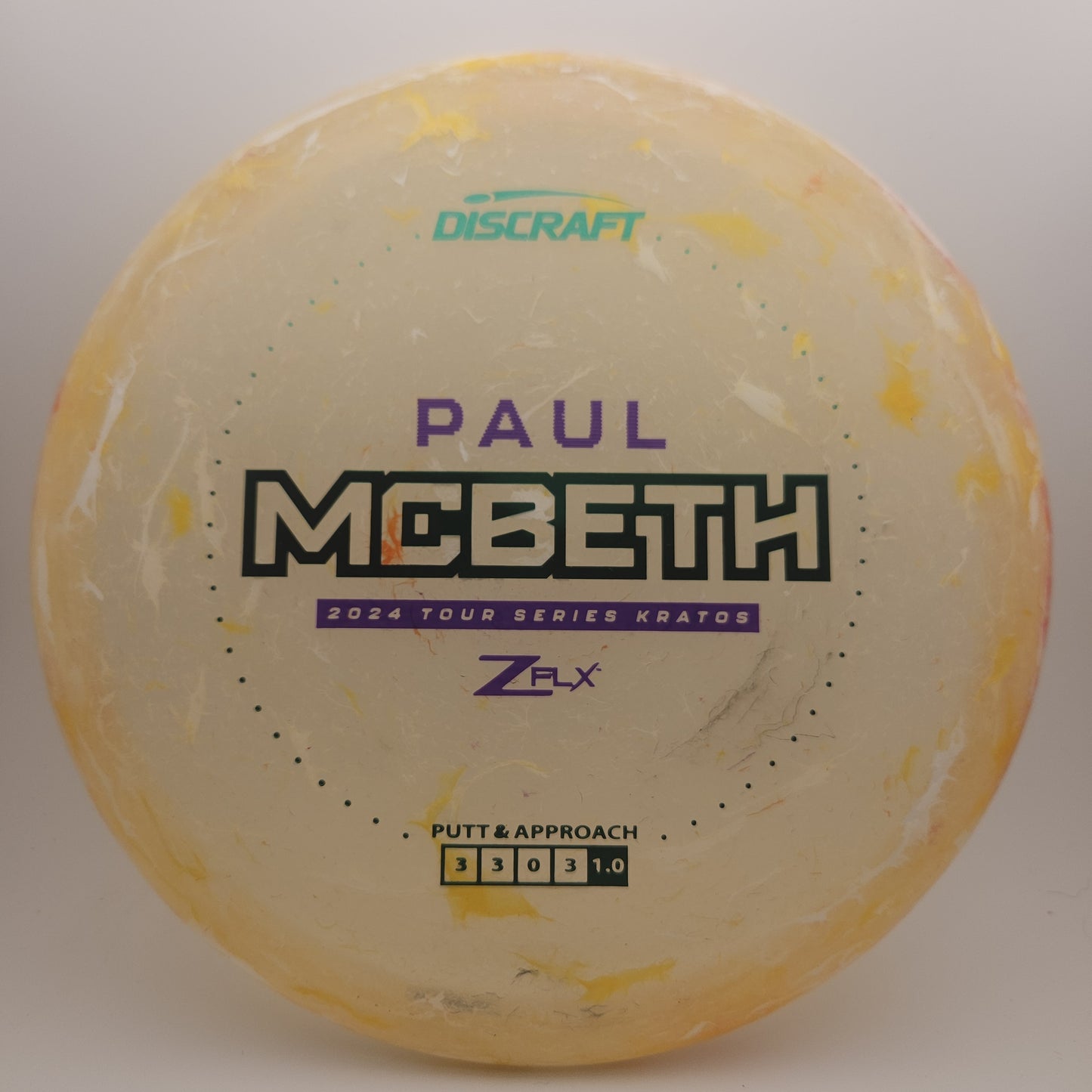 #6492 173-174g Orange, Paul McBeth Tour Series Jawbreaker Z Flx Kratos