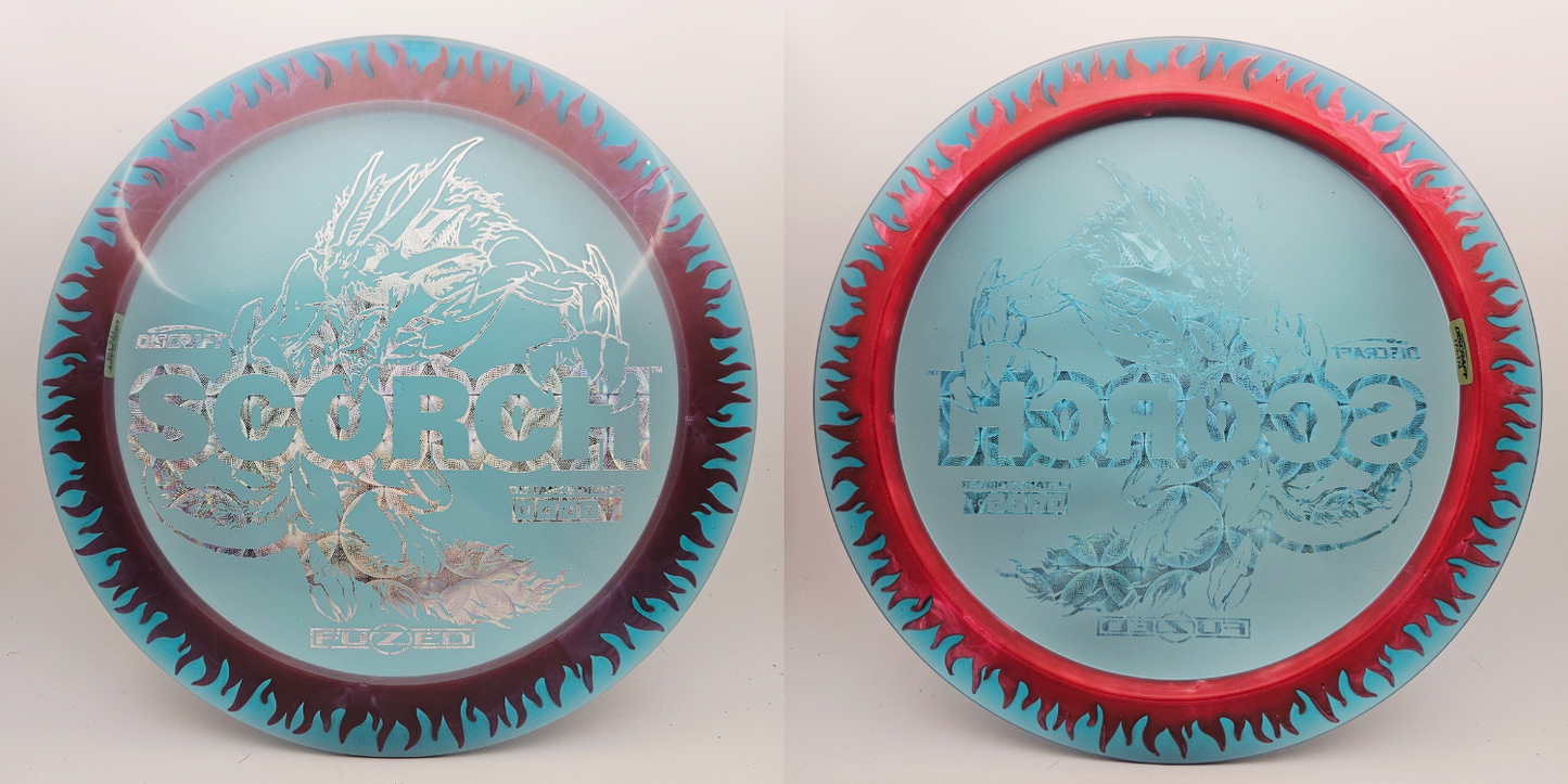 #14408 173-174g Blue / Red, Flames FuZed Scorch