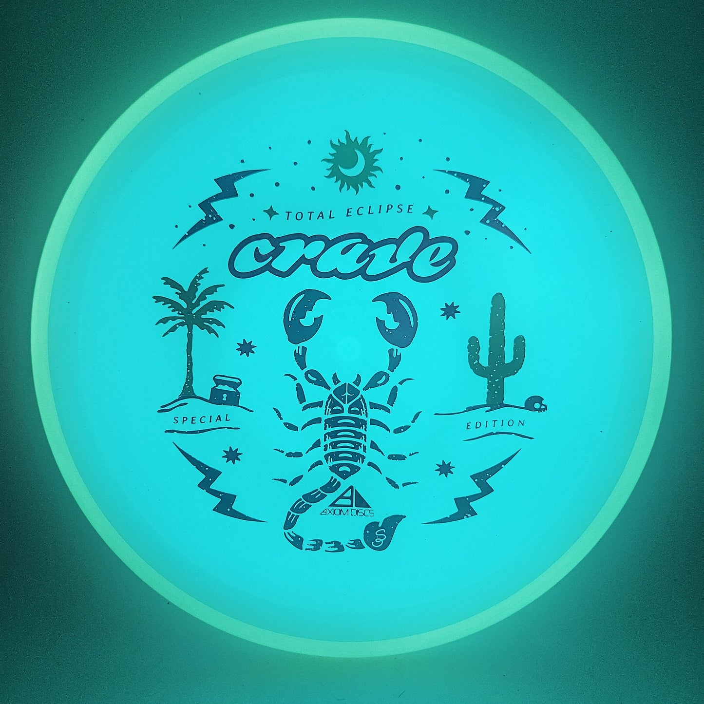 #17345 172g Aqua Plate / Green Rim SE Total Eclipse Crave