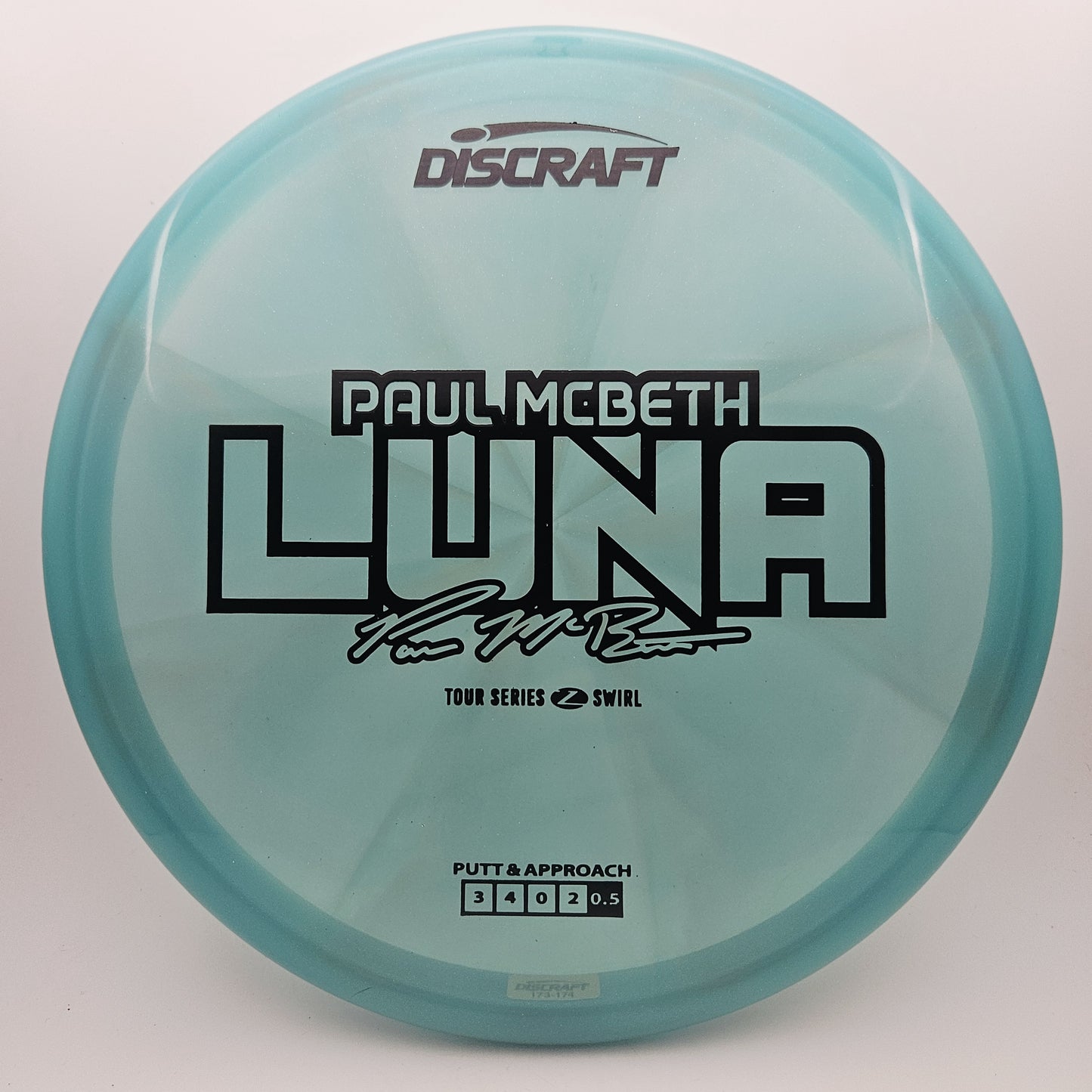 #15144 173-174g Blue, Paul Mcbeth Tour Series 2025 Z Swirl Luna