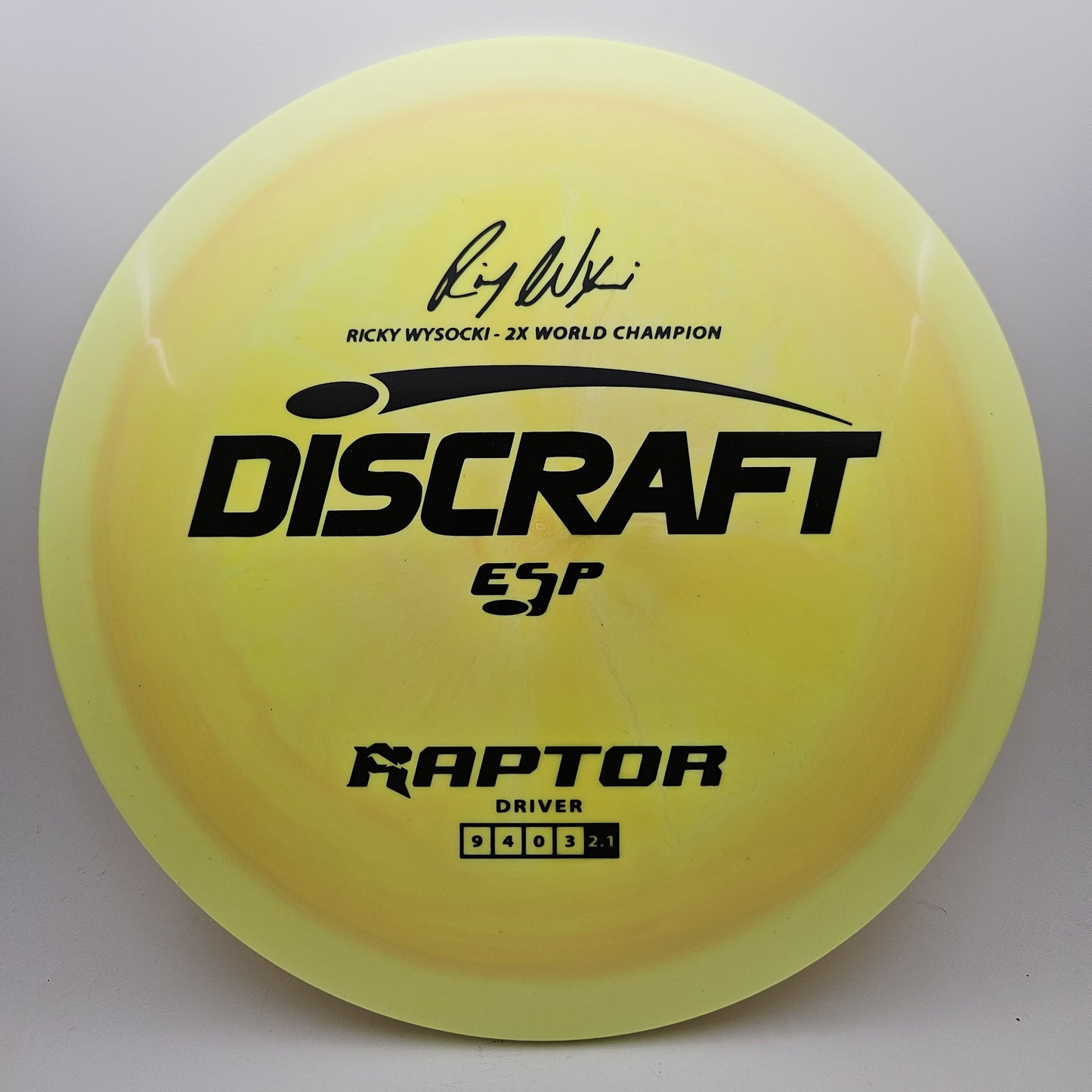 #13160 173-174g Yellow, Ricky Wysocki Signature Series ESP Raptor